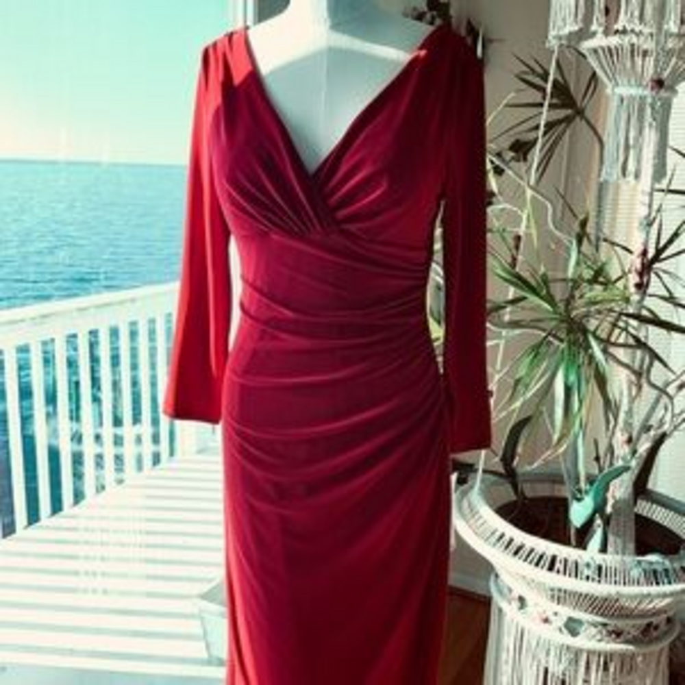 Ralph Lauren Dress size 6 NWT in Red - Picture 5 of 5